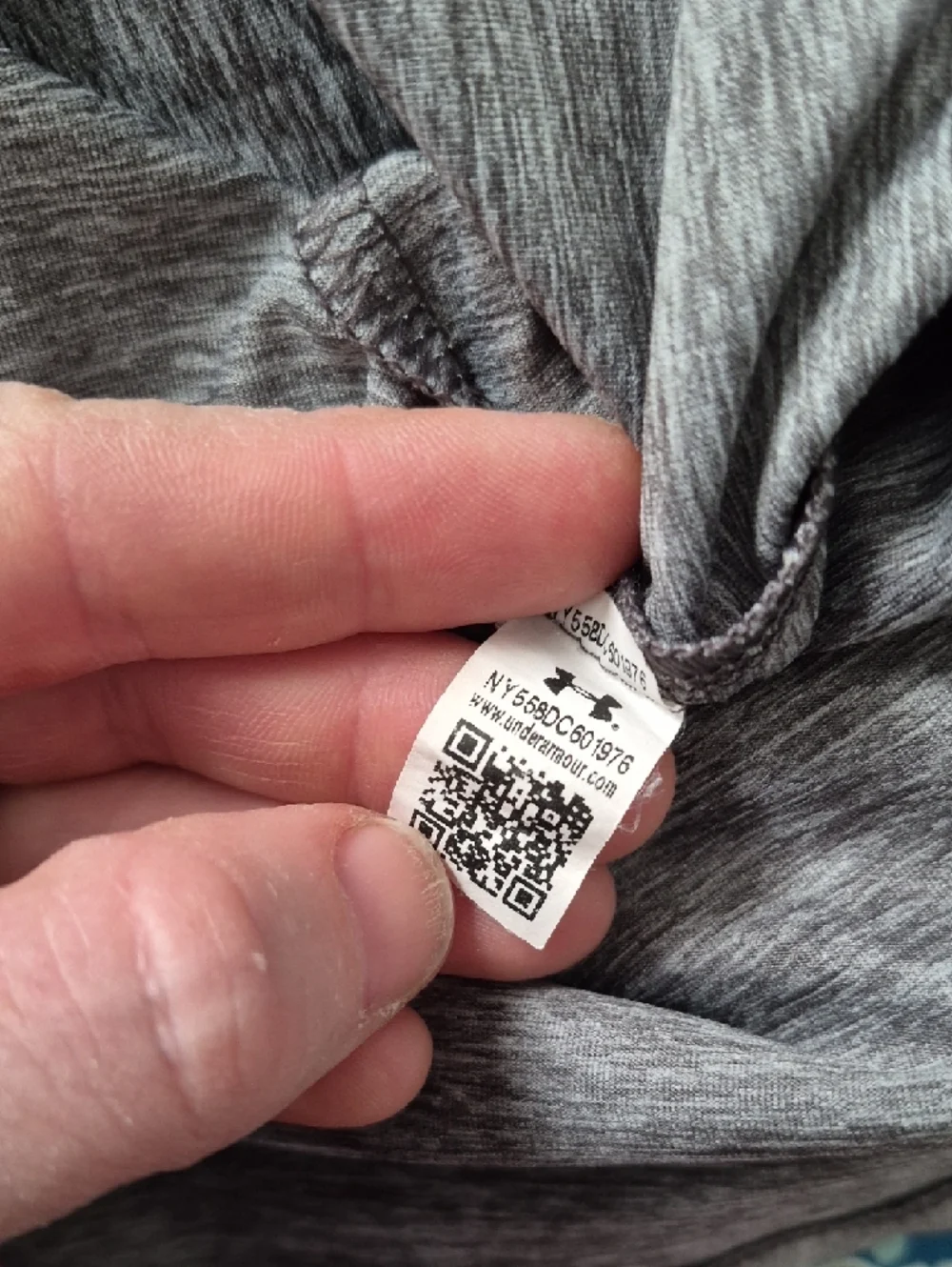 Under Armour Gray Tank with Bright Neon Hot Pink Crossback Straps XL - Picture 6 of 8